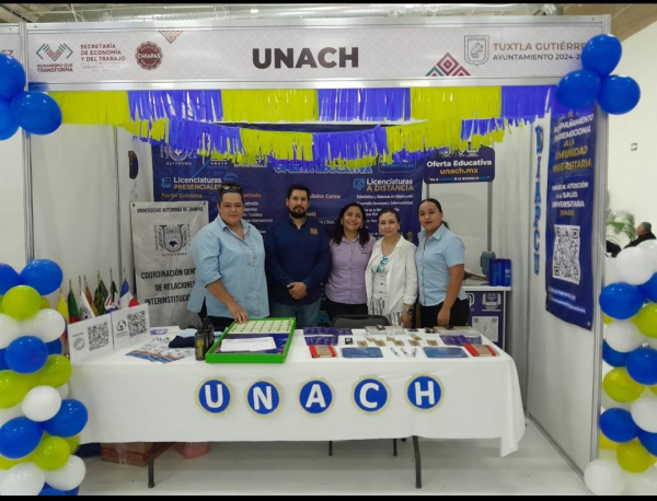 UNACH presenta su oferta educativa y servicios en el Foro Marca Chiapas Centro Tuxtla.