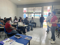 Visitamos el COBACH 327 de La Floresta y el COBACH 198